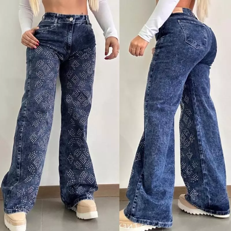 Jeans Palazzo Kàbala Diamond Brillos