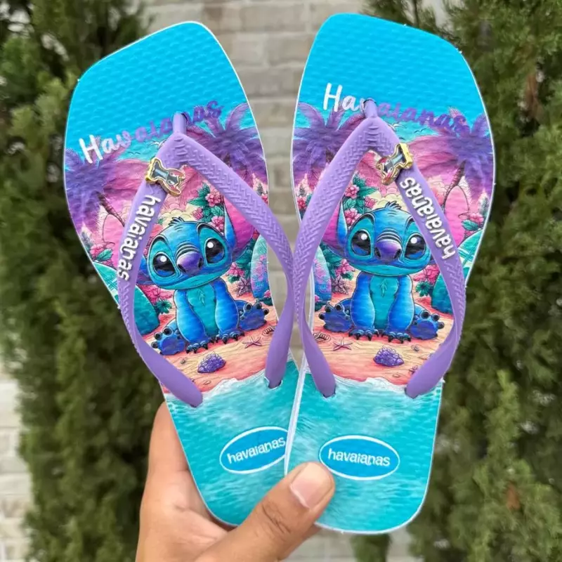 Fem transfer Stitch tira lilás