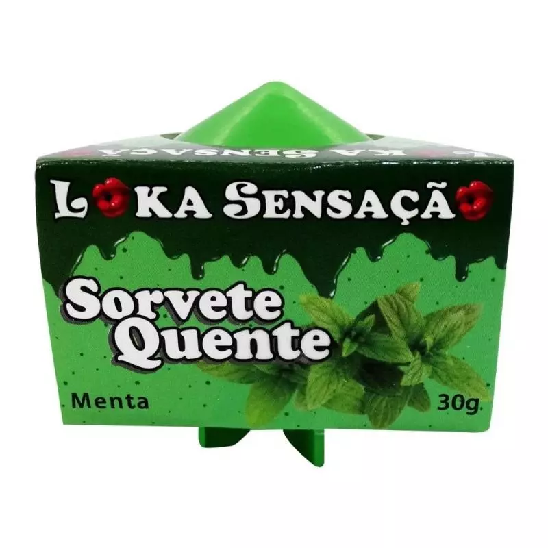 VELA COMESTÍVEL SORVETE QUENTE MENTA