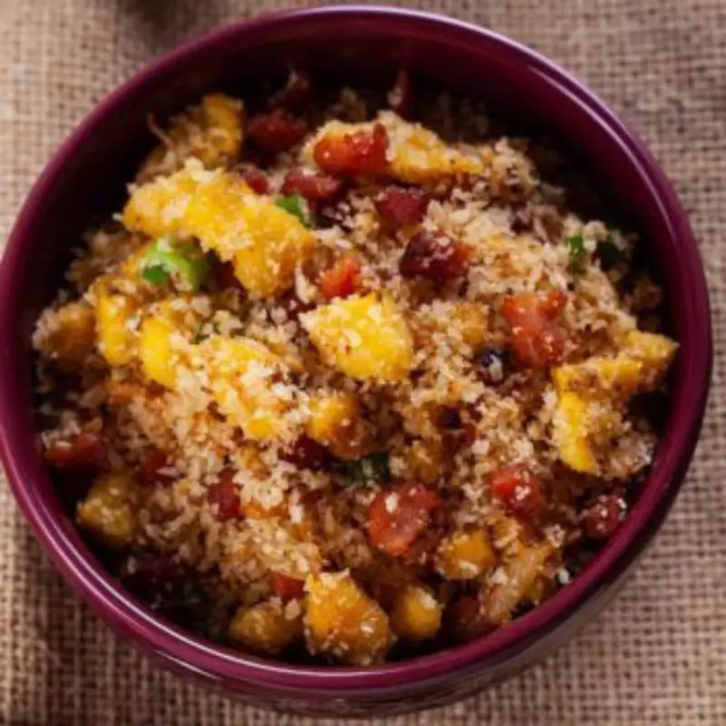 Farofa Panco com Bacon