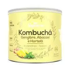 KOMBUCHÁ SOLÚVEL-GENGIBRE, ABACAXI E HORTELÃ