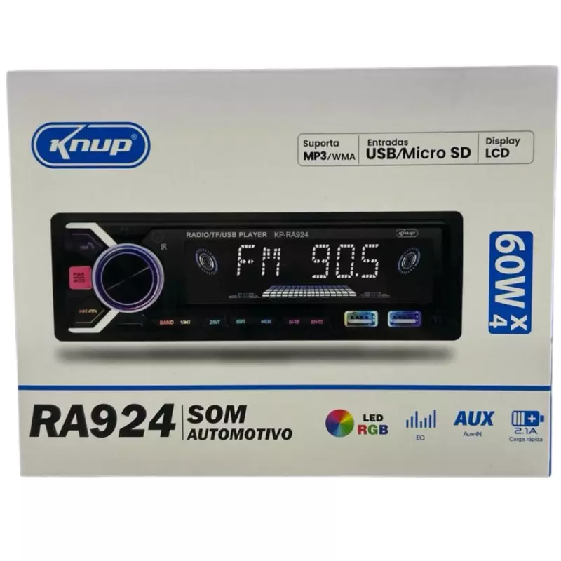 SOM AUTOMOTIVO KNUP RA924 60W X 4