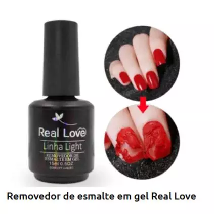Removedor de esm  gel real love 15ml