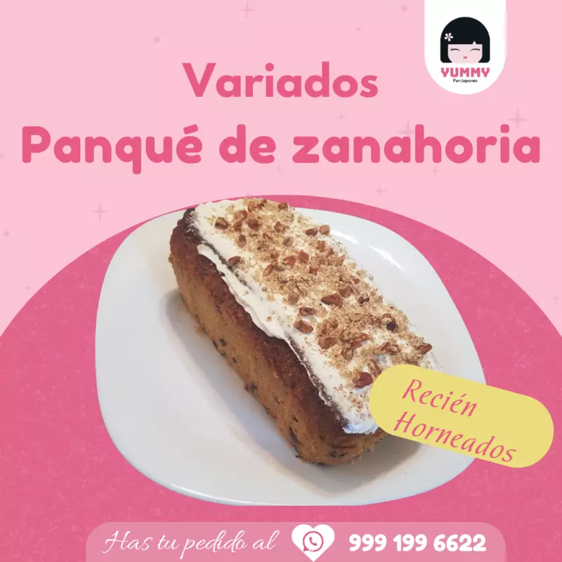 Panqué de zanahoria