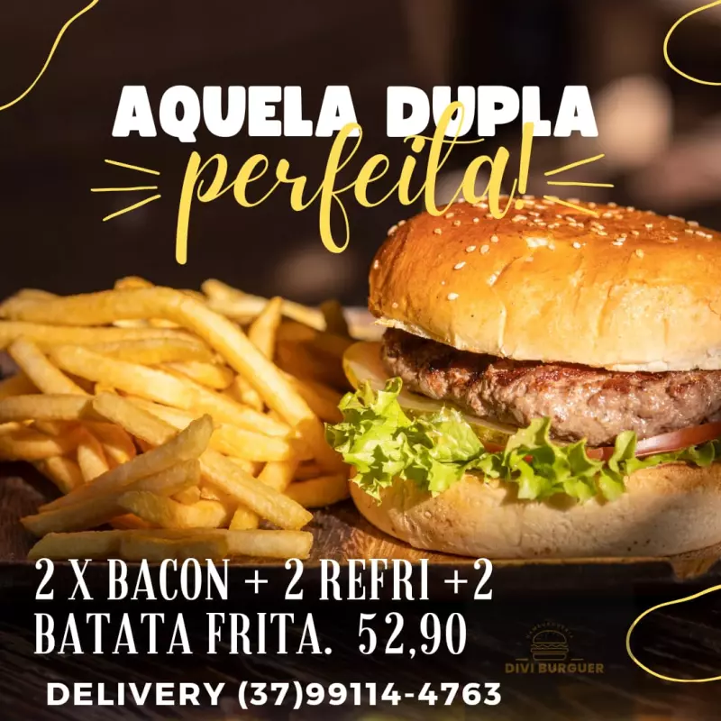 2 X BACON + 2 REFRI