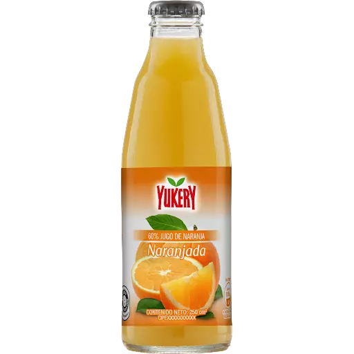 YUKERY NARANJA JUGO 250ML