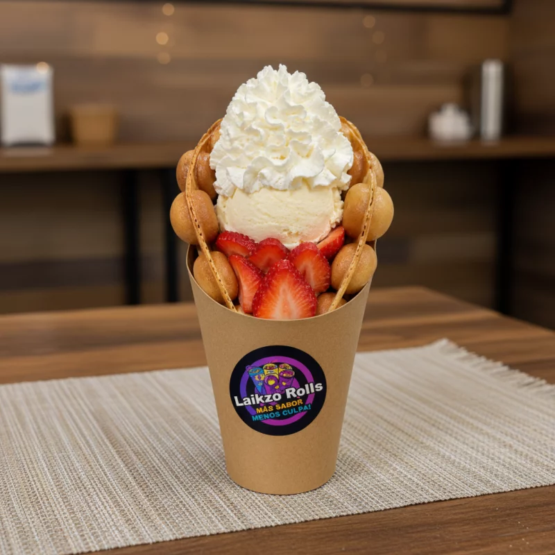 Buble Waffle FrutiHelado