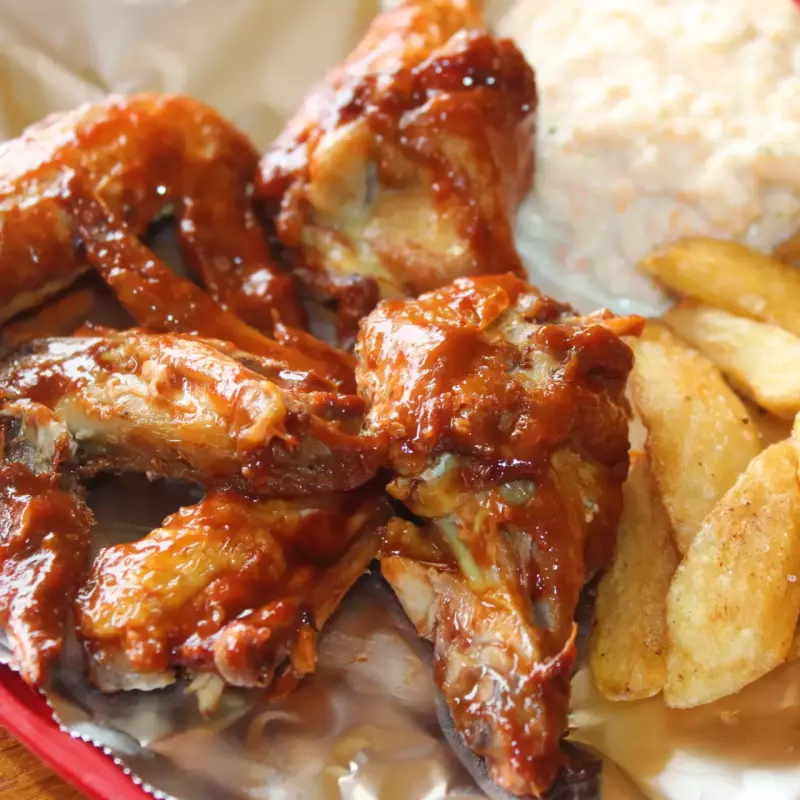 ALITAS BBQ PICANTE 🐥🌶️