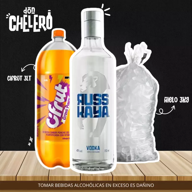 VODKA RUSSKAYA BLANCO 750 ML.