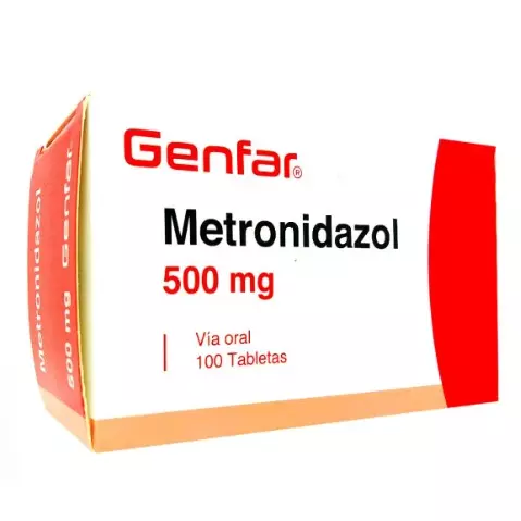 METRONIDAZOL 500MG 100 TABLETAS