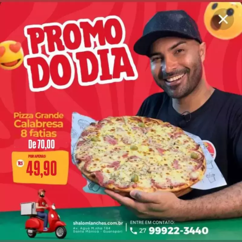 😍 Pizza G 8 Fatias Calabresa