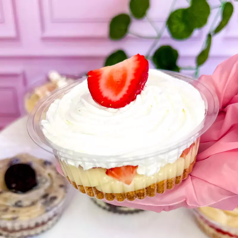 Tortinha Nuvem de Morango