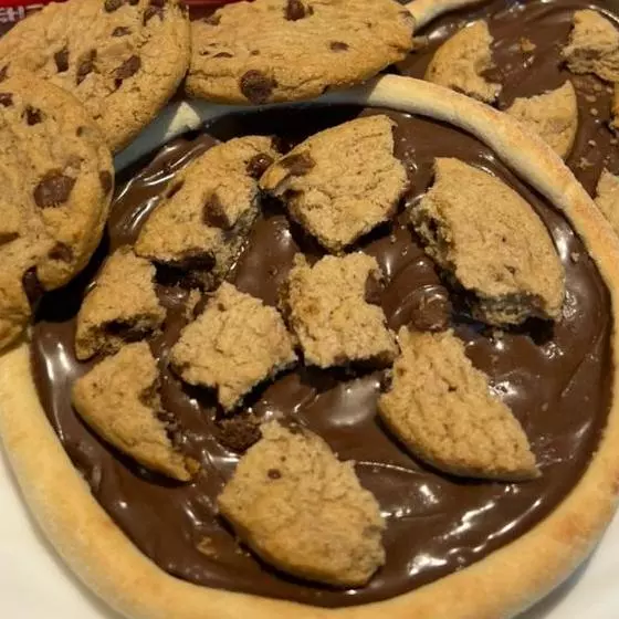 Creme de avelã com cookie