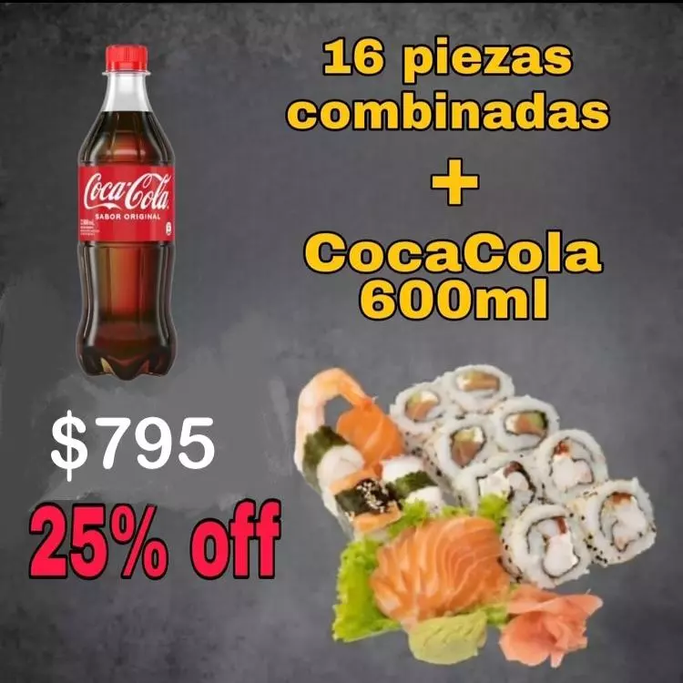 Tabla 16 combinadas+ coca cola 600cc
