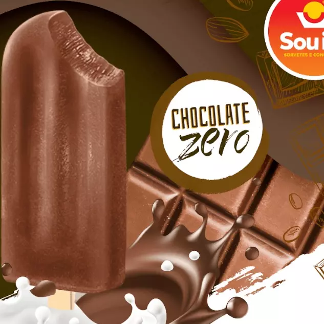 Picolé Chocolate Zero Açúcar