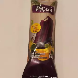 Picolé Natturale Açaí com Banana