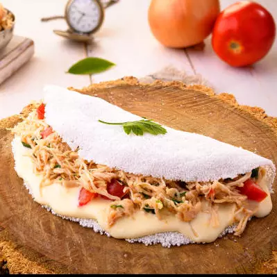 Tapioca de Carne de Sol na Nata