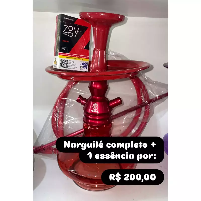 Narguilé completo + uma essência