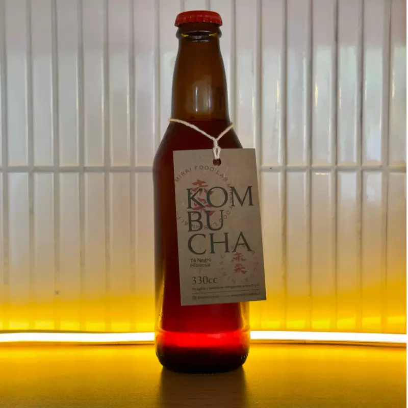 Kombucha Mirai Jengibre Manzana