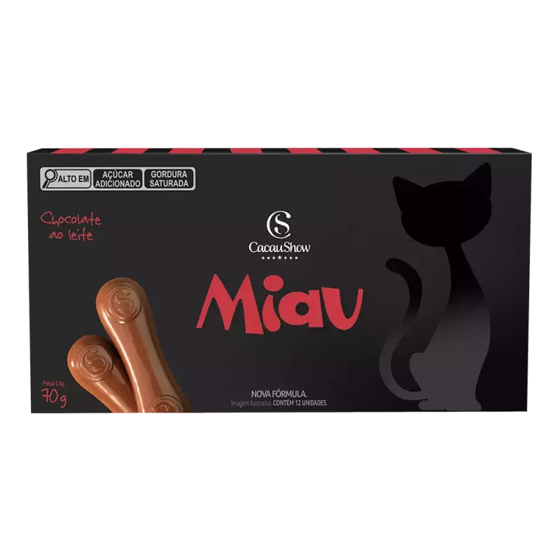 Miau Chocolate ao Leite 70g