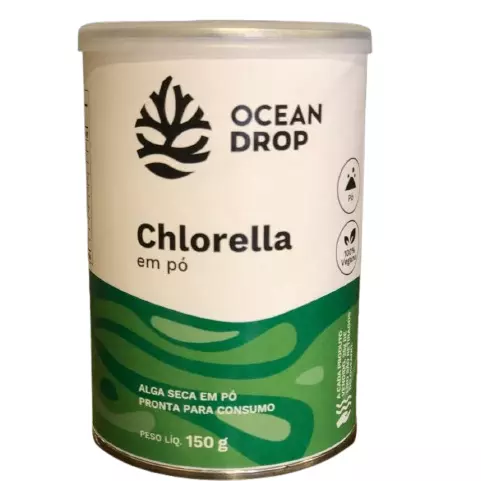 Chlorella em pó - Ocean Drop; 150g.
