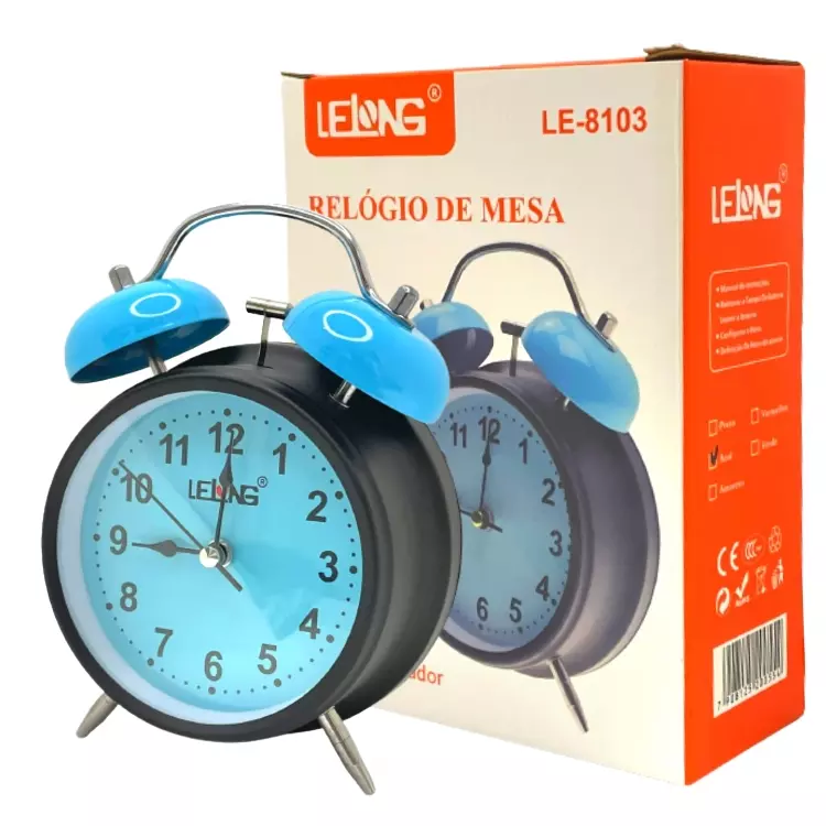 RELOGIO DE MESA LELONG LE-8104