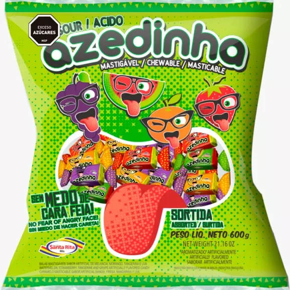 CARAMELO MASTICABLE  AZEDINHO X600g