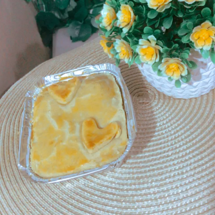 Empadão na marmita de camarão