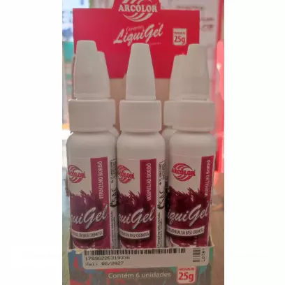 Corante liquigel vermelho bordô