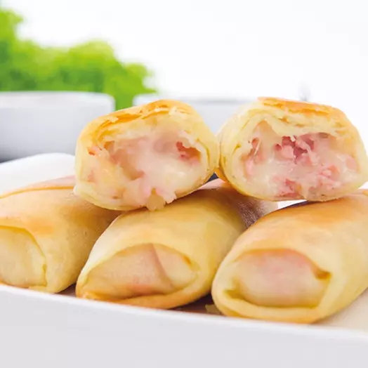 ARROLLADOS JAMON-QUESO