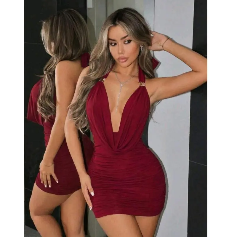 Vestido vinotinto