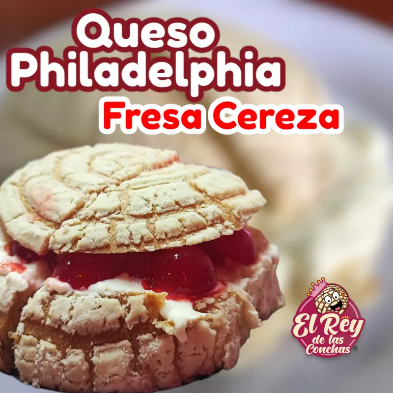 Concha Philadelphia Fresa y Cereza
