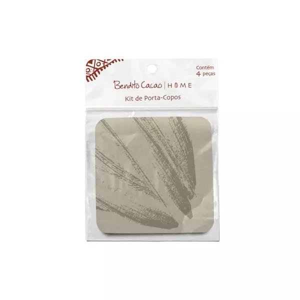 Kit 4 Porta-Copos Off White