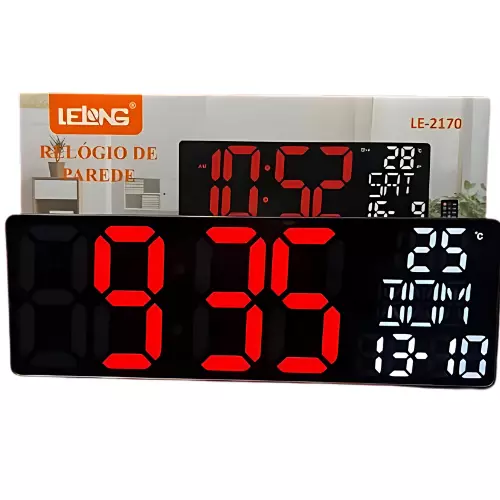 RELOGIO DIGITAL DE PAREDE LE-2170