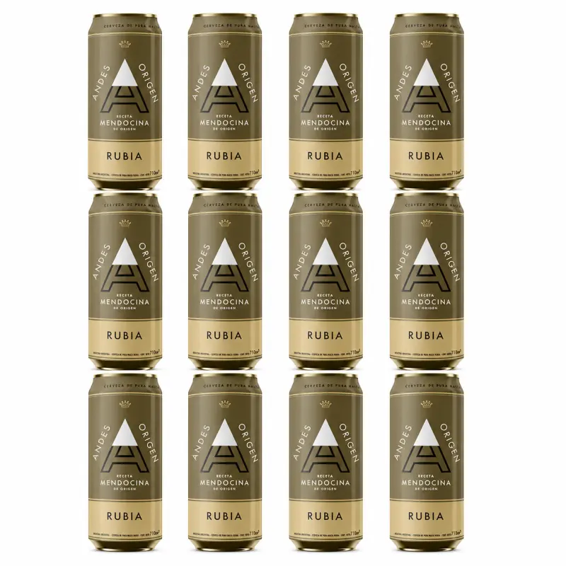 Cerveza Andes rubia 473cc x12