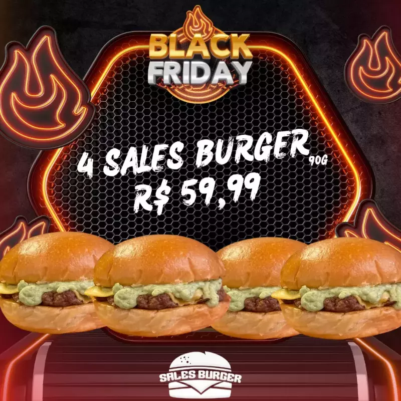 4 Sales burger 90g (black friday)
