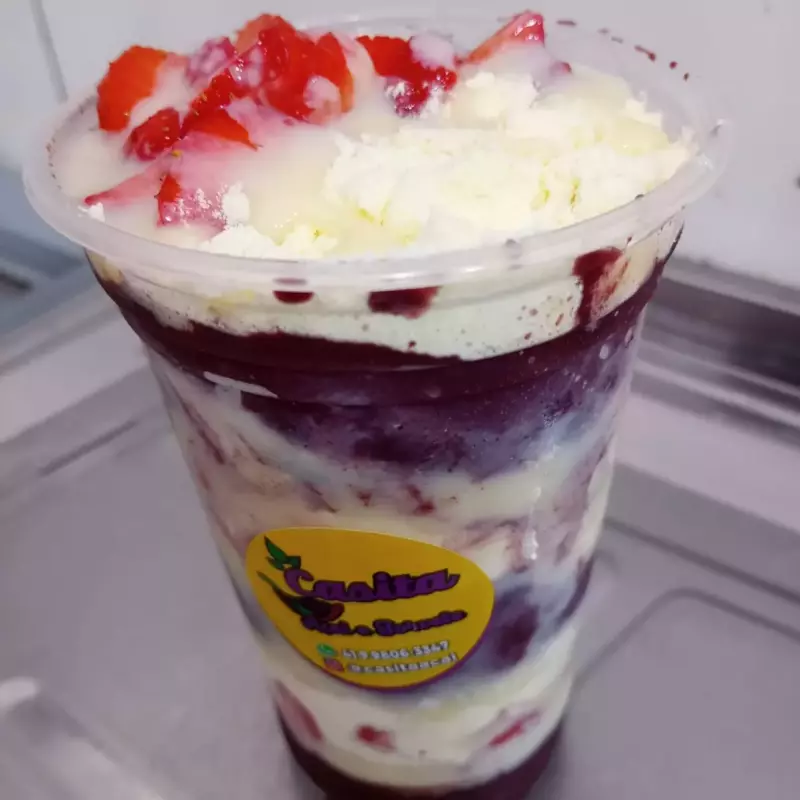 promoção 2 copos de 500ml morango