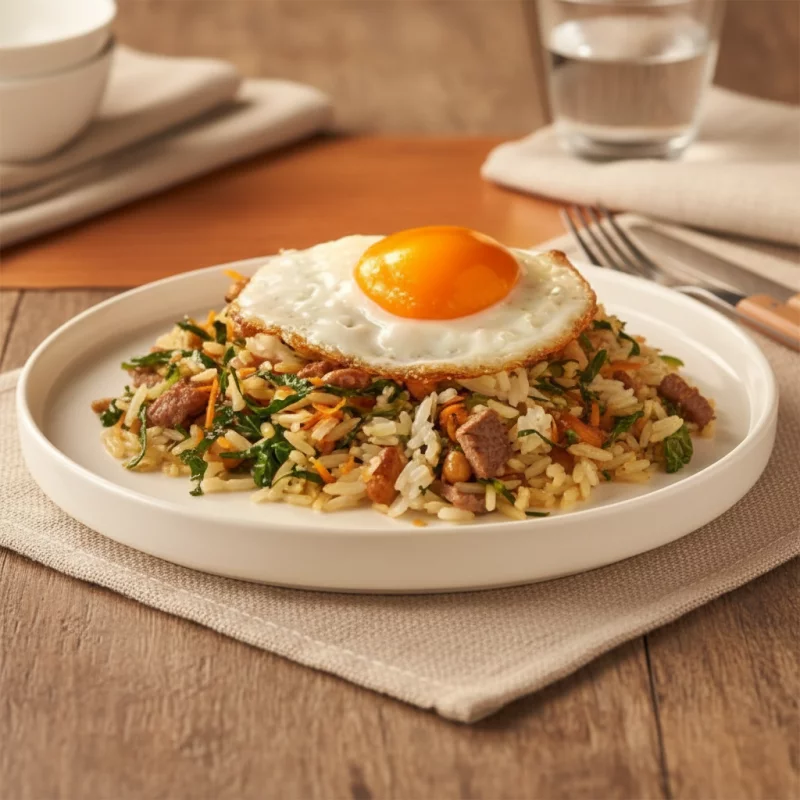 Mexidão com ovo frito