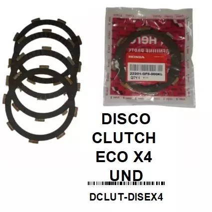 DISCO CLUTCH ECO DELUX TO X4 UND