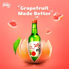 JINRO GRAPEFRUIT SOJU