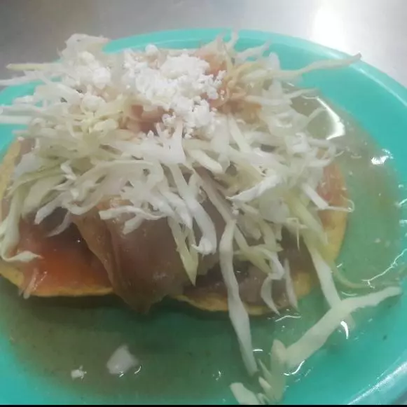 Tostada de lengua