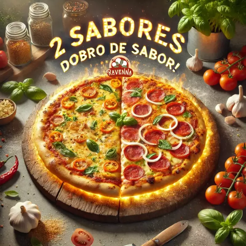 MONTE SUA PIZZA COM 2 Sabores