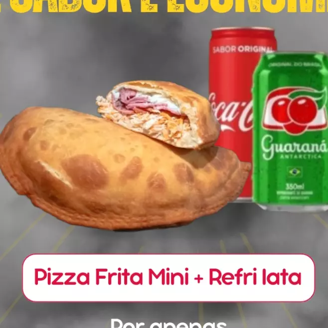 Pizza Frita Mini + Refri lata