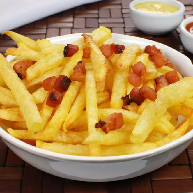Fritas + bacon