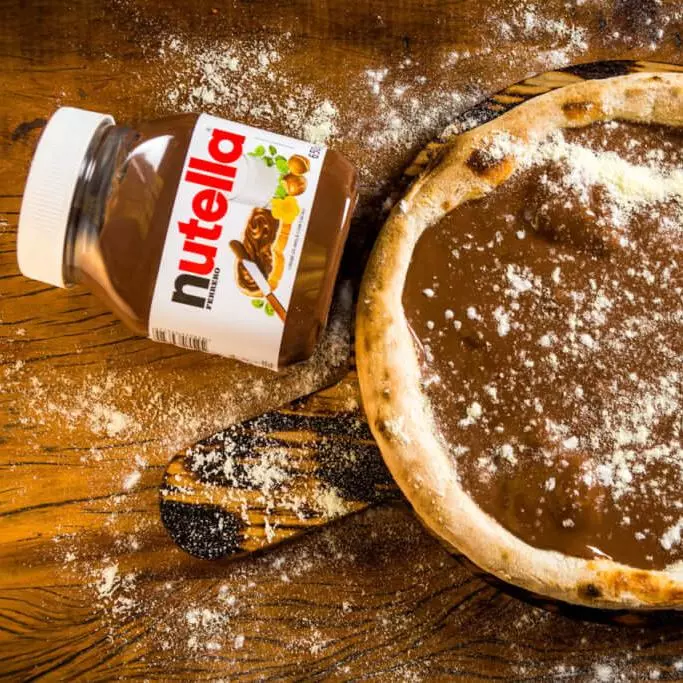 PIZZA NUTELLA COM NINHO