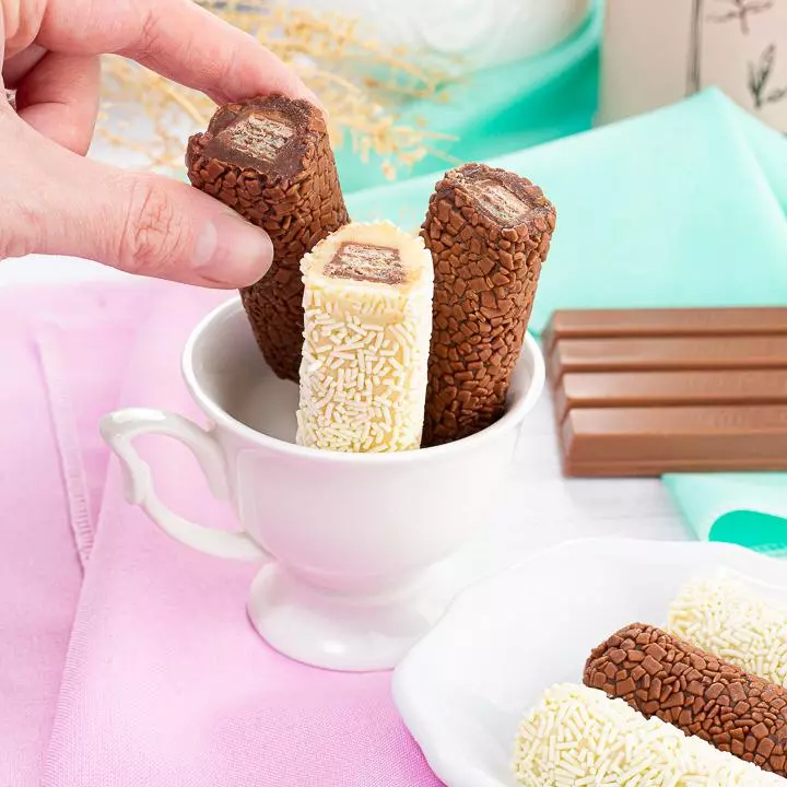 Brigadeiro recheado Kitkat