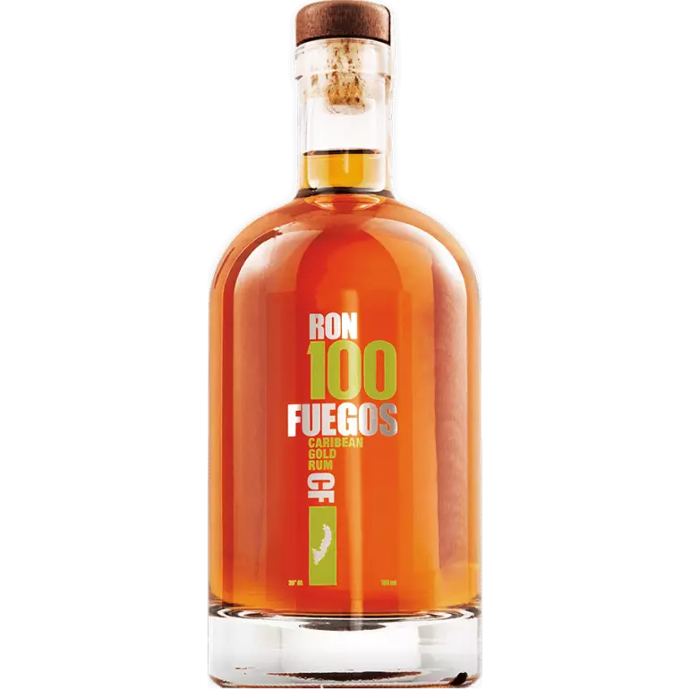 RON 100 FUEGOS ORO 375ML