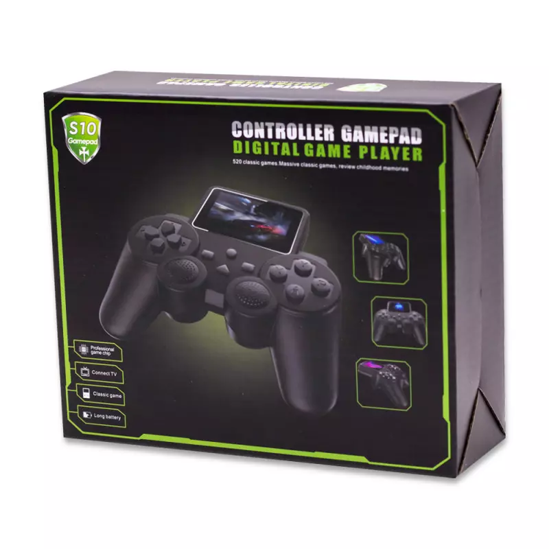 GAMEPAD C/TELA DIGITAL S10 520 JOGOS