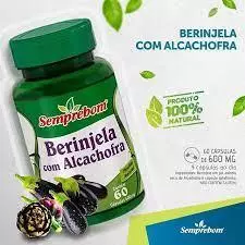 Berinjela com Alcachofra 60 cápsulas - 600mg