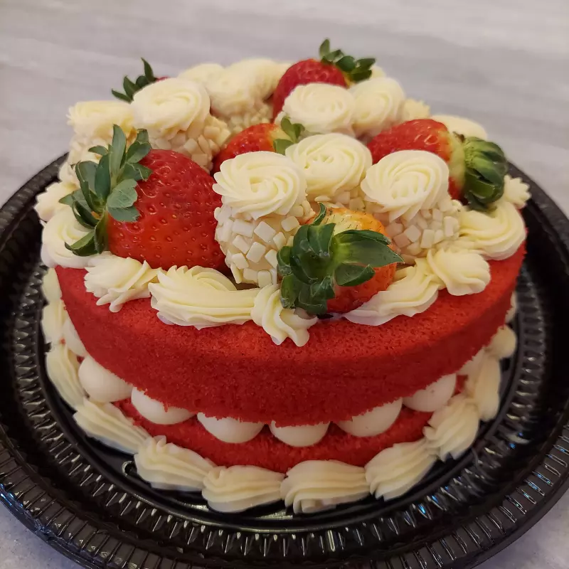 Bolo piscininha red velvet
